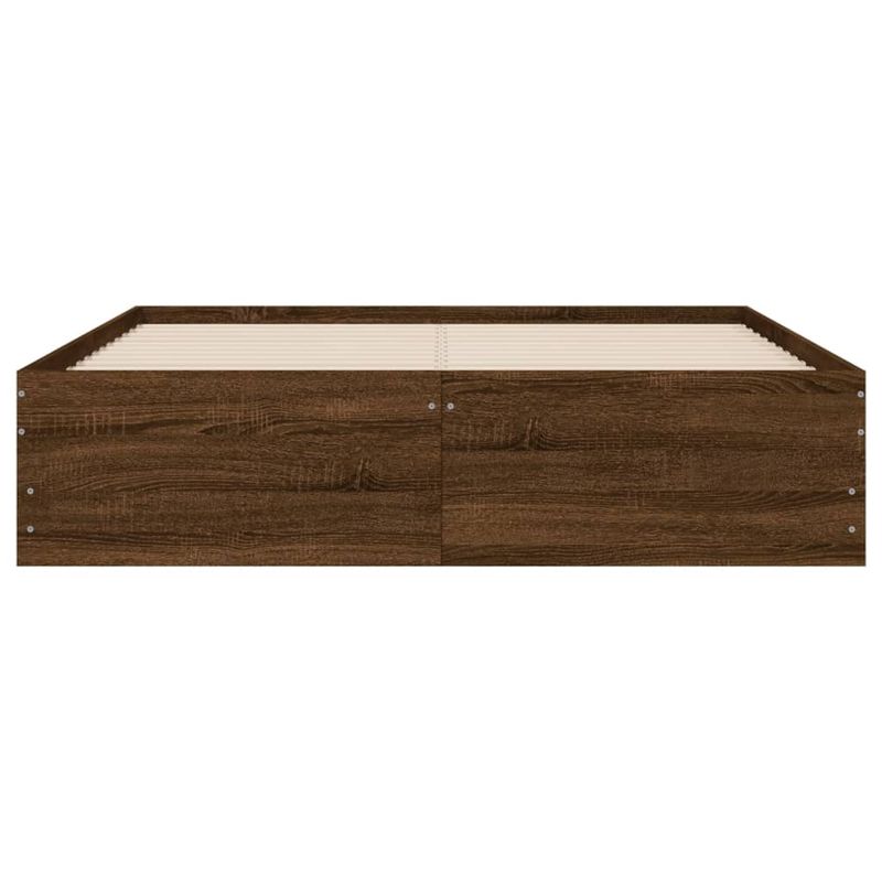 Casa si Gradina - Mobilier - Paturi si accesorii - Paturi - Cadru pat cu sertare stejar maro 120x190 cm lemn prelucrat - Infinity.ro