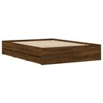 Casa si Gradina - Mobilier - Paturi si accesorii - Paturi - Cadru pat cu sertare stejar maro 120x190 cm lemn prelucrat - Infinity.ro