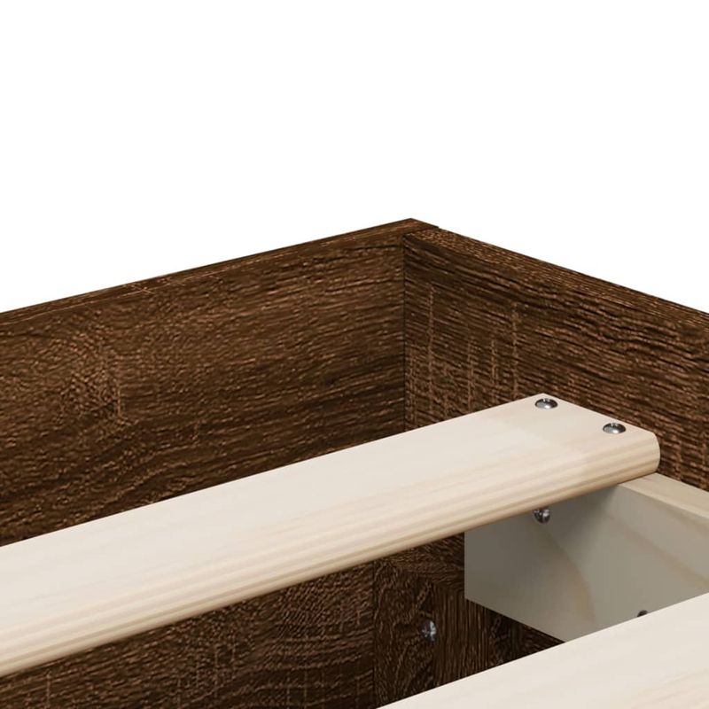Casa si Gradina - Mobilier - Paturi si accesorii - Paturi - Cadru pat cu sertare stejar maro 120x190 cm lemn prelucrat - Infinity.ro