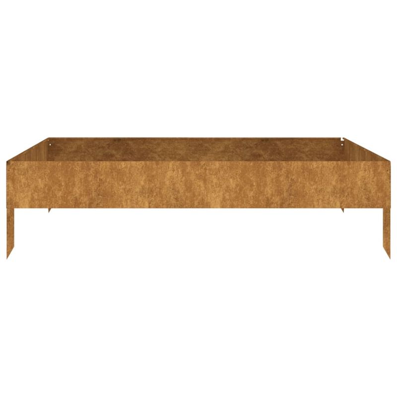 Casa si Gradina - Gradinarit si plante - Plante si ghivece - Ghivece si suporturi - Strat inaltat de gradina, 100x100x26 cm, otel corten - Infinity.ro