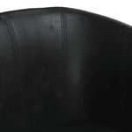 Casa si Gradina - Mobilier - Scaune si fotolii - Fotolii - Fotoliu tip cuva cu taburet, negru, piele ecologica - Infinity.ro