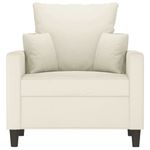 Casa si Gradina - Mobilier - Canapele si coltare - Canapele - Canapea de o persoana, crem, 60 cm, catifea - Infinity.ro