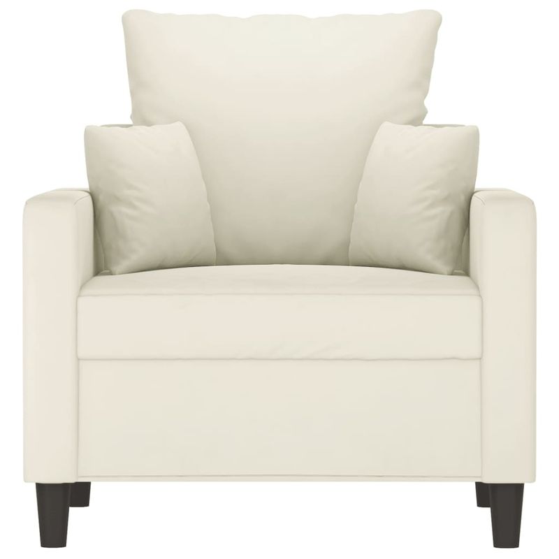 Casa si Gradina - Mobilier - Canapele si coltare - Canapele - Canapea de o persoana, crem, 60 cm, catifea - Infinity.ro