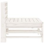 Casa si Gradina - Gradina si terasa - Mobilier exterior - Canapele si fotolii gradina - Canapele de mijloc pentru gradina, 2 buc., alb, lemn masiv pin - Infinity.ro