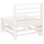 Casa si Gradina - Gradina si terasa - Mobilier exterior - Canapele si fotolii gradina - Canapele de mijloc pentru gradina, 2 buc., alb, lemn masiv pin - Infinity.ro