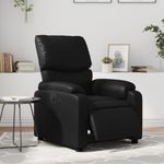 Casa si Gradina - Mobilier - Scaune si fotolii - Fotolii - Fotoliu rabatabil electric, negru, piele ecologica - Infinity.ro