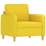 Casa si Gradina - Mobilier - Scaune si fotolii - Fotolii - Fotoliu canapea, galben deschis, 60 cm, tesatura - Infinity.ro