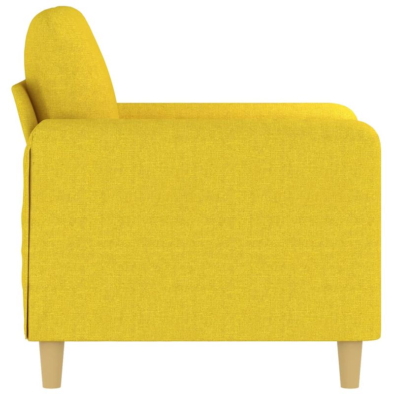 Casa si Gradina - Mobilier - Scaune si fotolii - Fotolii - Fotoliu canapea, galben deschis, 60 cm, tesatura - Infinity.ro
