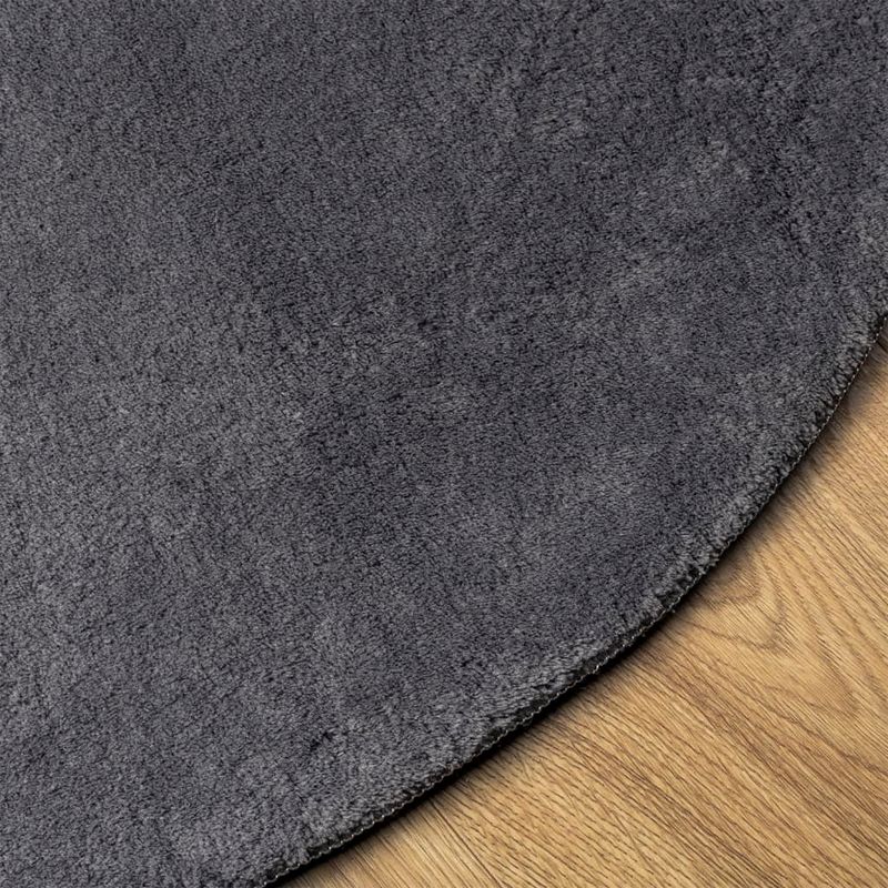 Casa si Gradina - Textile si covoare - Covoare - Covoare casa - Covor HUARTE, fir scurt, moale si lavabil, antracit, Ø 120 cm - Infinity.ro