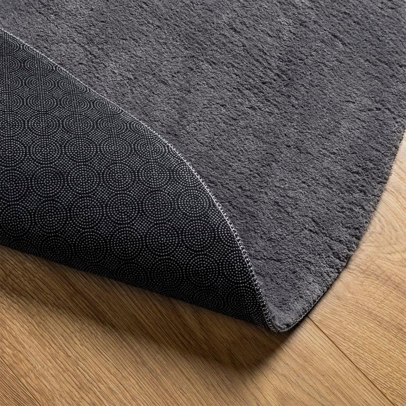 Casa si Gradina - Textile si covoare - Covoare - Covoare casa - Covor HUARTE, fir scurt, moale si lavabil, antracit, Ø 120 cm - Infinity.ro