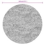 Casa si Gradina - Textile si covoare - Covoare - Covoare casa - Covor HUARTE, fir scurt, moale si lavabil, antracit, Ø 120 cm - Infinity.ro