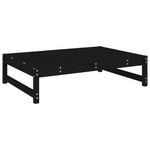 Casa si Gradina - Gradina si terasa - Mobilier exterior - Canapele si fotolii gradina - Taburet de gradina, 120x80 cm, negru, lemn masiv de pin - Infinity.ro