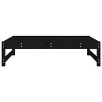 Casa si Gradina - Gradina si terasa - Mobilier exterior - Canapele si fotolii gradina - Taburet de gradina, 120x80 cm, negru, lemn masiv de pin - Infinity.ro