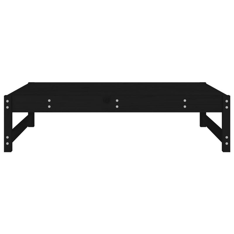 Casa si Gradina - Gradina si terasa - Mobilier exterior - Canapele si fotolii gradina - Taburet de gradina, 120x80 cm, negru, lemn masiv de pin - Infinity.ro