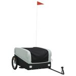 Sport si Outdoor - Ciclism - Accesorii pentru biciclete - Remorci biciclete - Remorca pentru biciclete, negru și gri, 45 kg, fier, mărime 126x63x50 cm - Infinity.ro