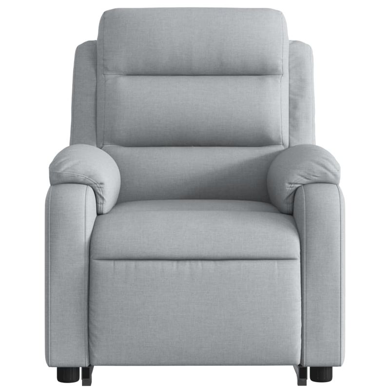 Casa si Gradina - Mobilier - Scaune si fotolii - Fotolii - Fotoliu rabatabil cu ridicare, gri deschis, material textil - Infinity.ro