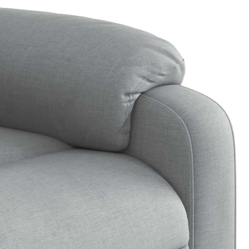 Casa si Gradina - Mobilier - Scaune si fotolii - Fotolii - Fotoliu rabatabil cu ridicare, gri deschis, material textil - Infinity.ro