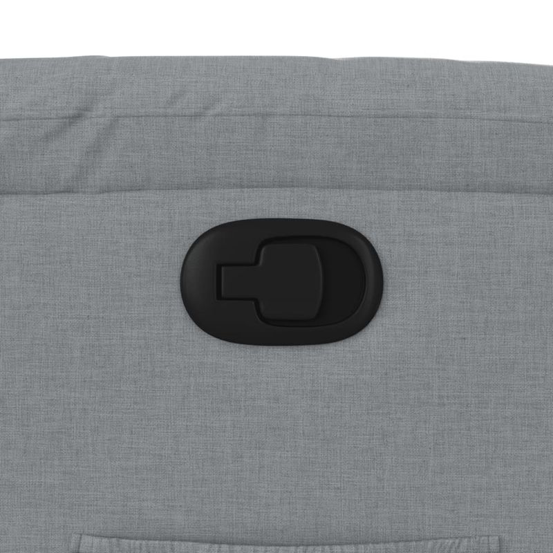 Casa si Gradina - Mobilier - Scaune si fotolii - Fotolii - Fotoliu rabatabil cu ridicare, gri deschis, material textil - Infinity.ro
