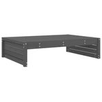 Casa si Gradina - Gradina si terasa - Mobilier exterior - Canapele si fotolii gradina - Taburet de gradina, 120x80 cm, gri, lemn masiv de pin - Infinity.ro