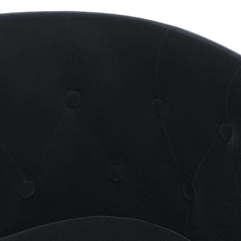 Casa si Gradina - Mobilier - Scaune si fotolii - Fotolii - Fotoliu tip cuva cu taburet, negru, catifea - Infinity.ro