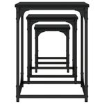 Casa si Gradina - Mobilier - Mese si birouri - Masute de cafea - Mese suprapuse de cafea, 3 buc, negru, lemn prelucrat - Infinity.ro