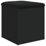 Casa si Gradina - Mobilier - Organizare si depozitare - Bancute - Banca de pantofi, negru, 42 x 42 x 45 cm, lemn prelucrat - Infinity.ro