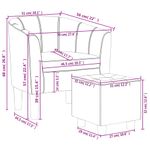 Casa si Gradina - Mobilier - Scaune si fotolii - Fotolii - Fotoliu tip cuva cu taburet, maro, piele ecologica - Infinity.ro