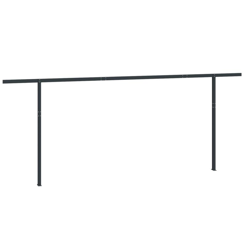 Casa si Gradina - Gradina si terasa - Umbrele si pavilioane - Umbrele - Set stalp pentru copertina, antracit, 600x245 cm, fier - Infinity.ro