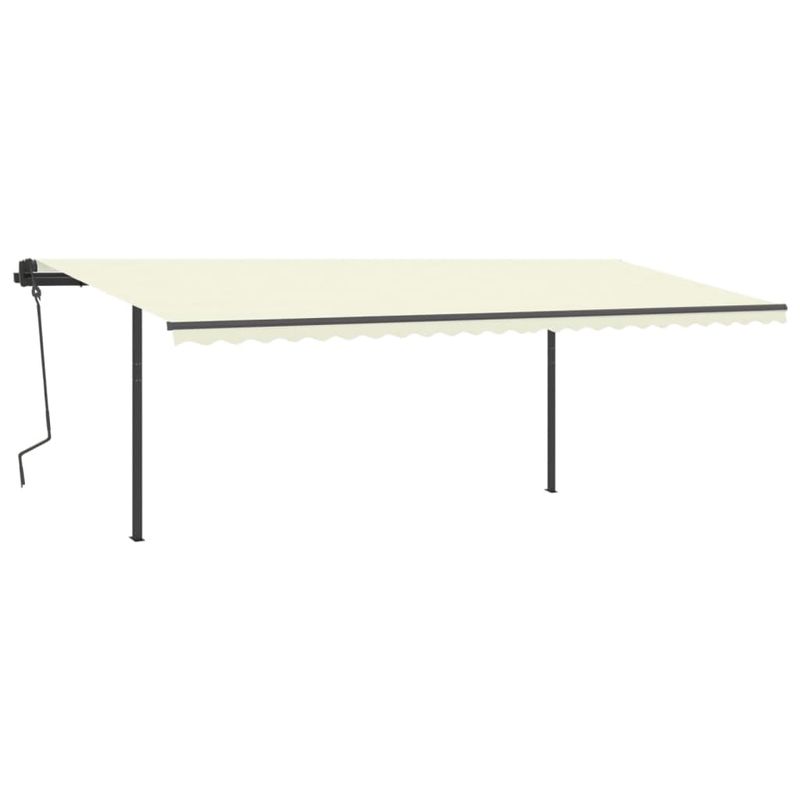 Casa si Gradina - Gradina si terasa - Umbrele si pavilioane - Umbrele - Set stalp pentru copertina, antracit, 600x245 cm, fier - Infinity.ro