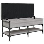 Casa si Gradina - Mobilier - Organizare si depozitare - Bancute - Banca de pantofi, gri sonoma, 102x42x45 cm, lemn prelucrat - Infinity.ro