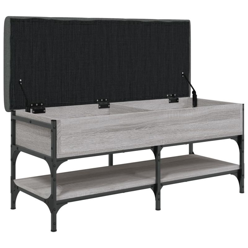 Casa si Gradina - Mobilier - Organizare si depozitare - Bancute - Banca de pantofi, gri sonoma, 102x42x45 cm, lemn prelucrat - Infinity.ro