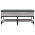 Casa si Gradina - Mobilier - Organizare si depozitare - Bancute - Banca de pantofi, gri sonoma, 102x42x45 cm, lemn prelucrat - Infinity.ro