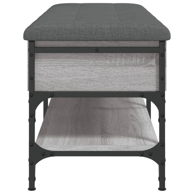 Casa si Gradina - Mobilier - Organizare si depozitare - Bancute - Banca de pantofi, gri sonoma, 102x42x45 cm, lemn prelucrat - Infinity.ro