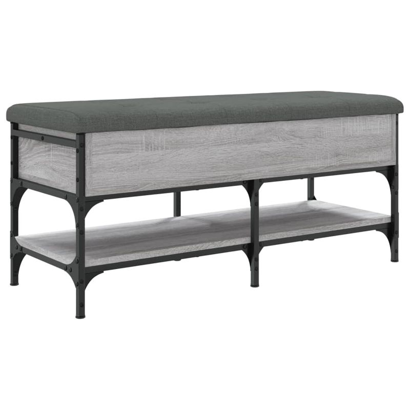 Casa si Gradina - Mobilier - Organizare si depozitare - Bancute - Banca de pantofi, gri sonoma, 102x42x45 cm, lemn prelucrat - Infinity.ro