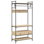 Casa si Gradina - Mobilier - Dulapuri si sifoniere - Sifoniere - Sifonier cu sertare stejar sonoma 89x39x184,5 cm lemn compozit - Infinity.ro