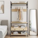 Casa si Gradina - Mobilier - Dulapuri si sifoniere - Sifoniere - Sifonier cu sertare stejar sonoma 89x39x184,5 cm lemn compozit - Infinity.ro