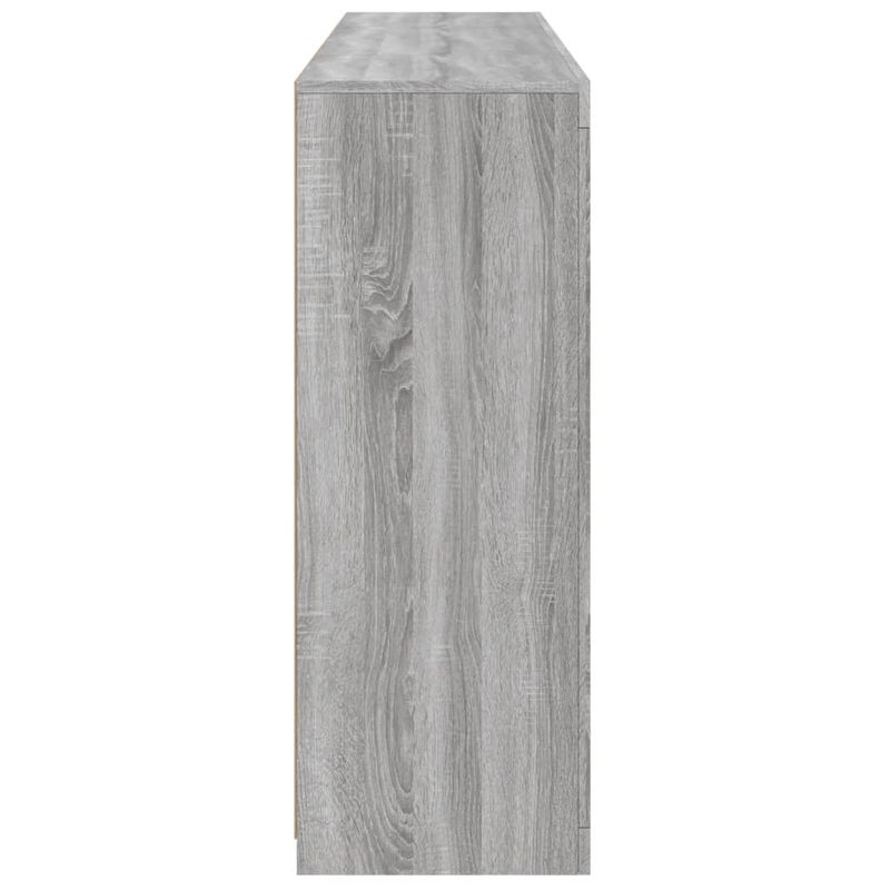 Casa si Gradina - Mobilier - Comode si corpuri - Comode - Servanta cu lumini LED, 3 buc., gri sonoma, lemn prelucrat - Infinity.ro