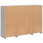 Casa si Gradina - Mobilier - Comode si corpuri - Comode - Servanta cu lumini LED, 3 buc., gri sonoma, lemn prelucrat - Infinity.ro