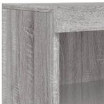 Casa si Gradina - Mobilier - Comode si corpuri - Comode - Servanta cu lumini LED, 3 buc., gri sonoma, lemn prelucrat - Infinity.ro