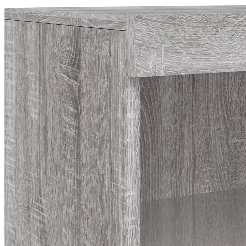 Casa si Gradina - Mobilier - Comode si corpuri - Comode - Servanta cu lumini LED, 3 buc., gri sonoma, lemn prelucrat - Infinity.ro