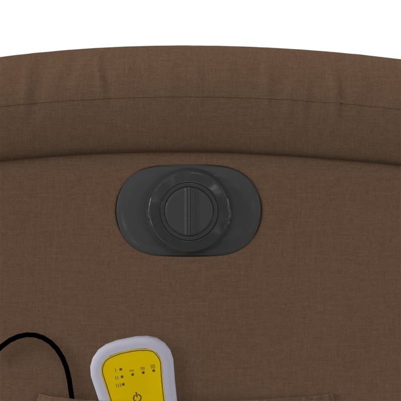 Ingrijire personala si Cosmetice - Sanatate si wellness - Articole wellness - Fotolii de masaj - Fotoliu electric de masaj rabatabil cu ridicare, maro, textil - Infinity.ro