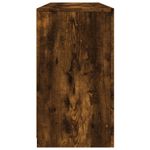 Casa si Gradina - Mobilier - Comode si corpuri - Comode - Servanta cu lumini LED, stejar fumuriu, 142,5x37x67 cm - Infinity.ro