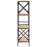 Casa si Gradina - Mobilier - Biblioteci si rafturi - Biblioteci - Biblioteca 4 niveluri stejar sonoma 59x35x132 cm lemn prelucrat - Infinity.ro