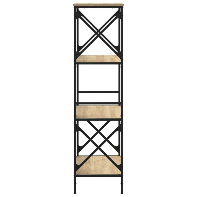 Casa si Gradina - Mobilier - Biblioteci si rafturi - Biblioteci - Biblioteca 4 niveluri stejar sonoma 59x35x132 cm lemn prelucrat - Infinity.ro