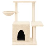 Petshop - Accesorii petshop - Jucarii animale - Ansambluri de joaca - Ansamblu de pisici cu stalpi din funie de sisal, crem, 83 cm - Infinity.ro