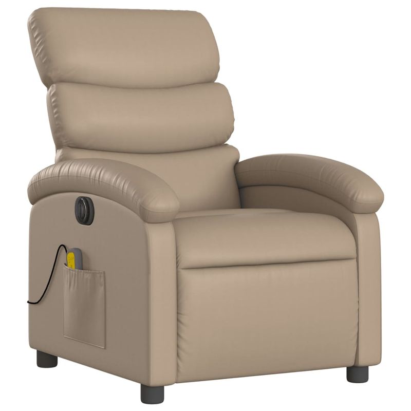 Ingrijire personala si Cosmetice - Sanatate si wellness - Articole wellness - Fotolii de masaj - Fotoliu electric masaj rabatabil, cappuccino, piele ecologica - Infinity.ro