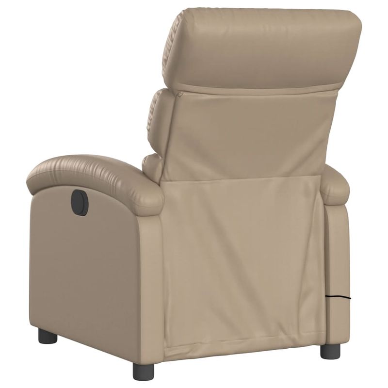 Ingrijire personala si Cosmetice - Sanatate si wellness - Articole wellness - Fotolii de masaj - Fotoliu electric masaj rabatabil, cappuccino, piele ecologica - Infinity.ro