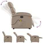 Ingrijire personala si Cosmetice - Sanatate si wellness - Articole wellness - Fotolii de masaj - Fotoliu electric masaj rabatabil, cappuccino, piele ecologica - Infinity.ro