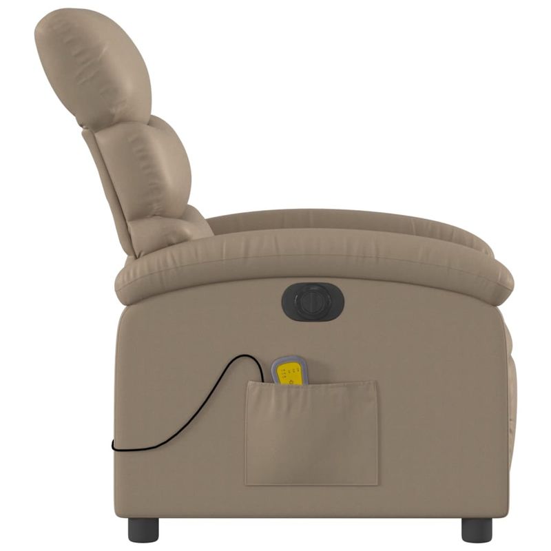 Ingrijire personala si Cosmetice - Sanatate si wellness - Articole wellness - Fotolii de masaj - Fotoliu electric masaj rabatabil, cappuccino, piele ecologica - Infinity.ro