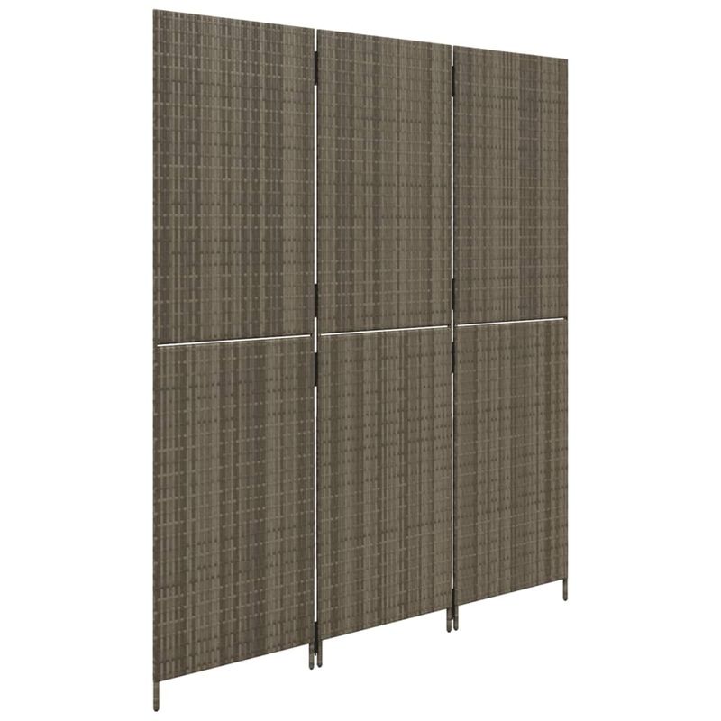 Casa si Gradina - Decoratiuni - Pereti despartitori si paravane - Separator de camera cu 3 panouri, poliratan, model țesătură plină, mărime 147x180 cm - Infinity.ro